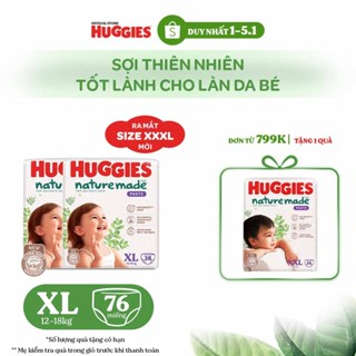  Combo 2 Tã Quần Huggies Platinum Nature Made XL38 