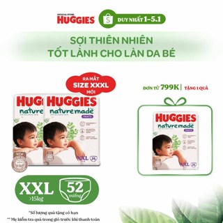   HUGFEB15 -10% max 60k đơn 400k  Combo 2 Tã Quần Huggies Platinum Nature Made XXL26 