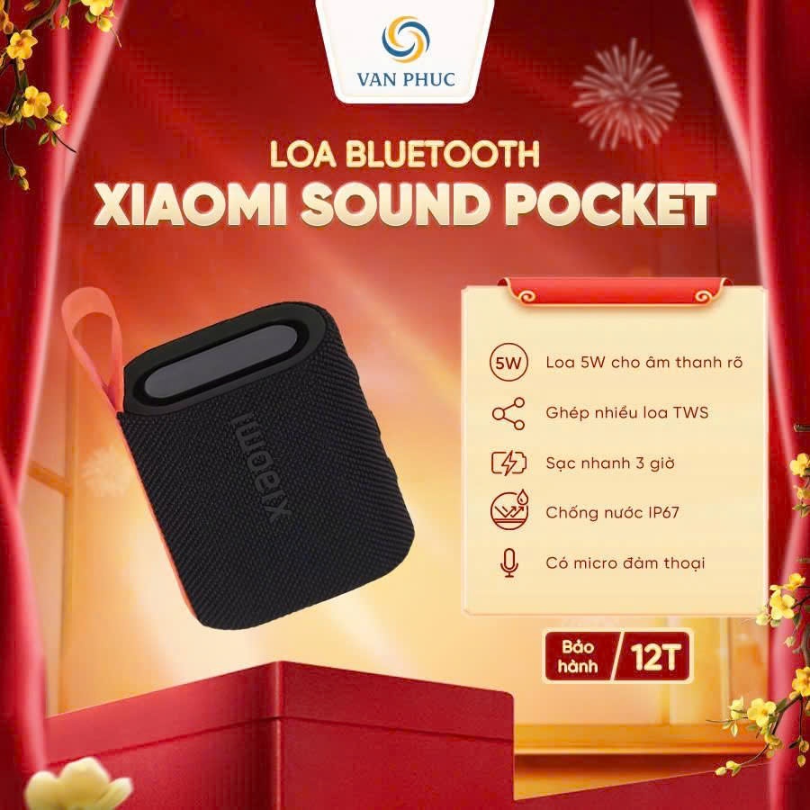 Loa Bluetooth Xiaomi Sound Pocket Mới Nguyên Seal - Bảo hành 12 tháng