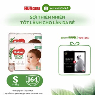  Combo 2 Tã Dán Huggies Platinum Nature Made Size S82 
