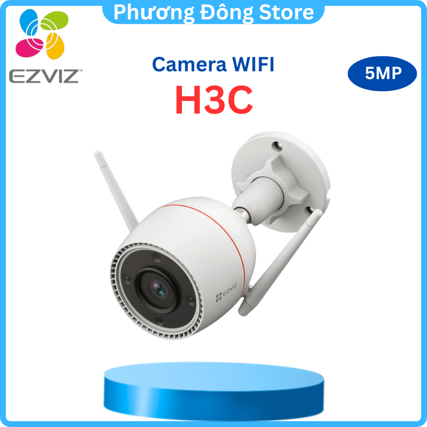 CAMERA IP WIFI EZVIZ H3C 5MP 3K - Ghi hình Màu ban đêm + Đàm Thoại 2 Chiều + Phát hiện dáng người + 