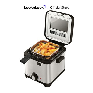 Nồi chiên ngập dầu lock&lock deep fryer 1.5l - màu bạc - ejf716slv