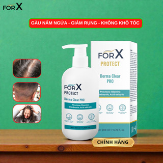  ForX Dầu Gội Hỗ Trợ Trị Gàu Nấm Ngứa Viêm Da Đầu Dược Liệu Sạch Gàu Derma Clear PRO Không Khô Tóc 