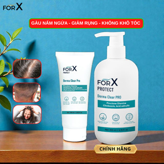  Dầu Gội ForX Hỗ Trợ Trị Viêm Da Đầu Gàu Nấm Ngứa Dầu Gội Sạch Gàu Derma Clear Pro Không Gây Khô Tóc 