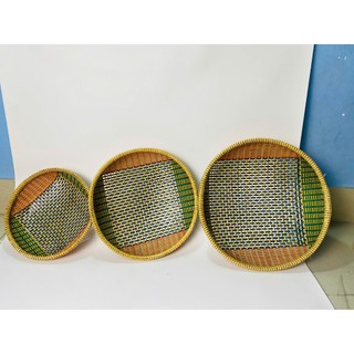 Rổ Tre Đan Tròn Thủ Công – Rổ Tre Tự Nhiên Đa Dạng Kích Thước Có Ảnh Thật, Đựng Đồ, Decor Nhà Cửa, Quán Cafe