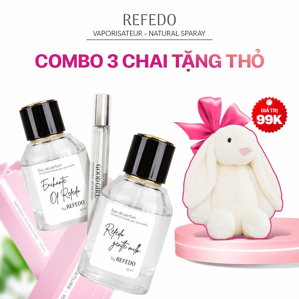 Nước Hoa Nữ Thơm Lâu Chính Hãng REFEDO Tinh dầu nước hoa nữ nhẹ nhàng thơm lưu hương lâu 24h