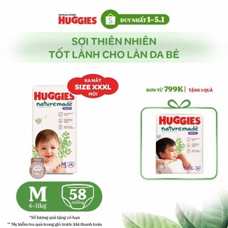  KOL LIVE  Tã Quần Huggies Platinum Nature Made M58 L44 XL38 XXL26 