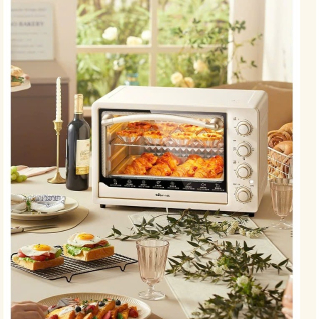Lò nướng Bear 40L  - Lò nướng điện gia dụng đa năng dung tích lớn, nướng tự động mini