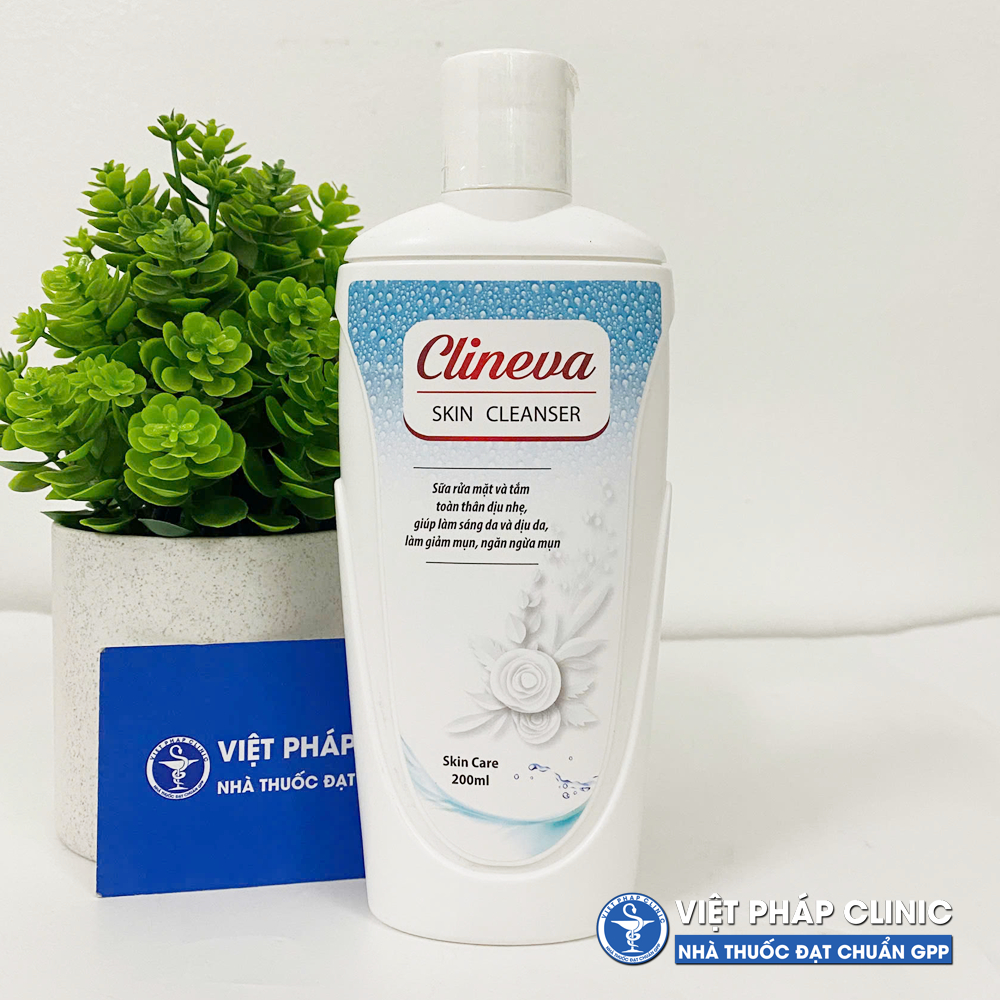 Sữa rửa mặt Clineva Derma - Cleanser 200ml Chính hãng công ty.