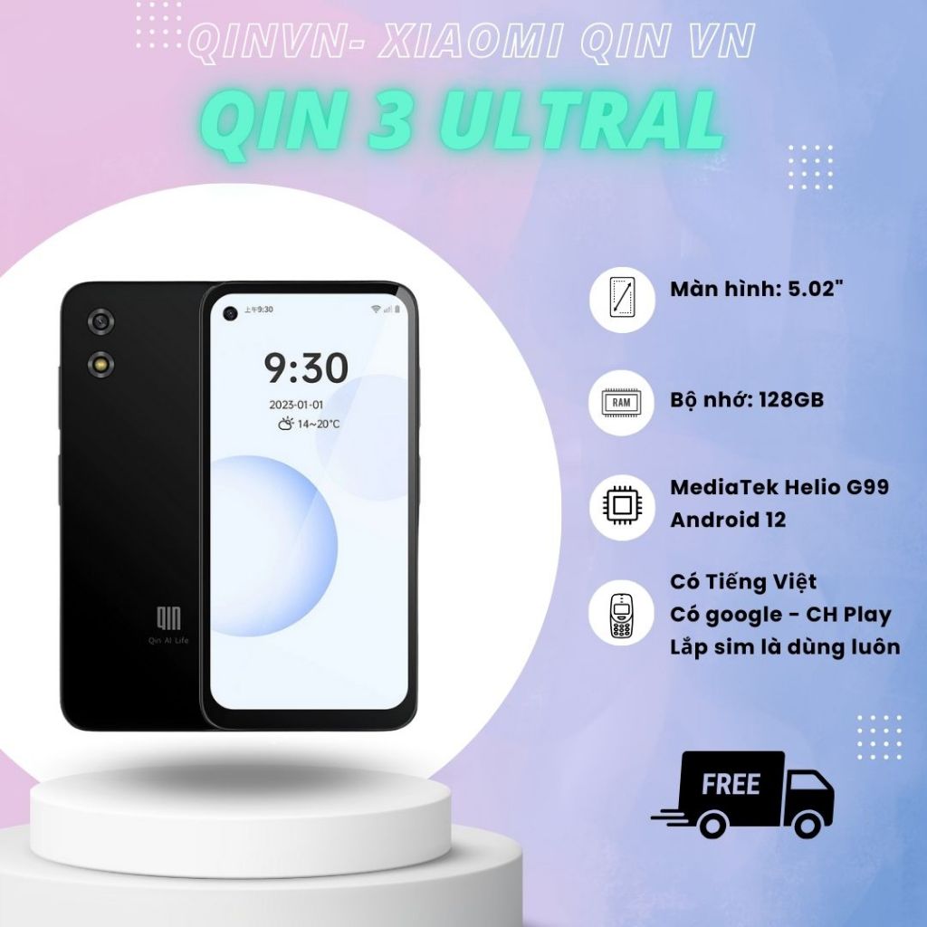 Qin 3 ultra New Fullbox - Điện thoại mini Android thông minh, cấu hình khủng