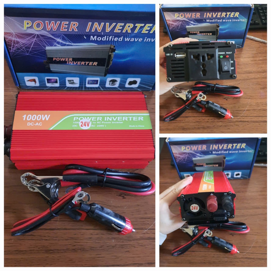 BỘ ĐỔI NGUỒN 12V-220V,24V-220V ,CÔNG SUẤT 1000W