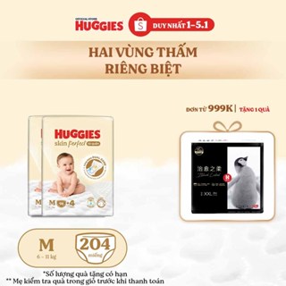 Combo 2 Tã quần Huggies Skin Perfect Mega Jumbo M98+4  L88+4 XL72+4 XXL64+4 với 2 vùng thấm giảm kích ứng da 
