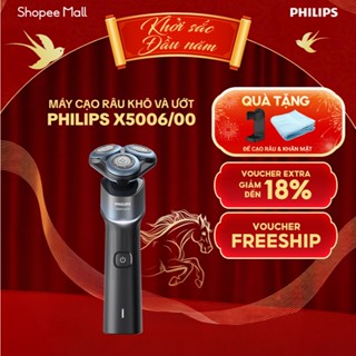  Máy Cạo Râu Khô Và Ướt Philips X5006 00 An Toàn Cho Da Gọn Nhẹ Tiện Lợi | Hàng Chính Hãng 