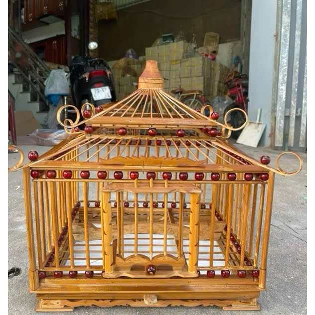 Lồng chim Cu Gáy Mái Đình Chùa đẹp chắc chắn