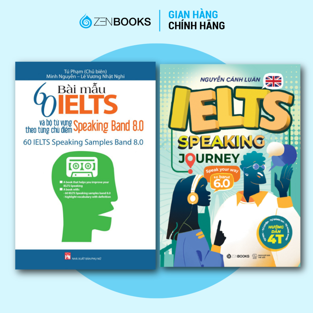 Combo Sách IELTS Speaking Journey 6.0 và 60 Bài Mẫu IELTS Và Bộ Từ Vựng Theo Từng Chủ Điểm Speaking