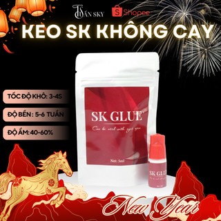  Keo nối mi không cay SK GLUE  5g  khô chậm dành cho tự nối tại nhà và mới học nối - TUẤN SKY 