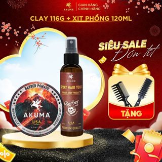  Sáp Vuốt Tóc Gôm Xịt Tóc Tạo Phồng Tự Nhiên Giữ Nếp Đến 10h Lược Vuốt Sáp Tạo Kiểu Tóc AKUMA 