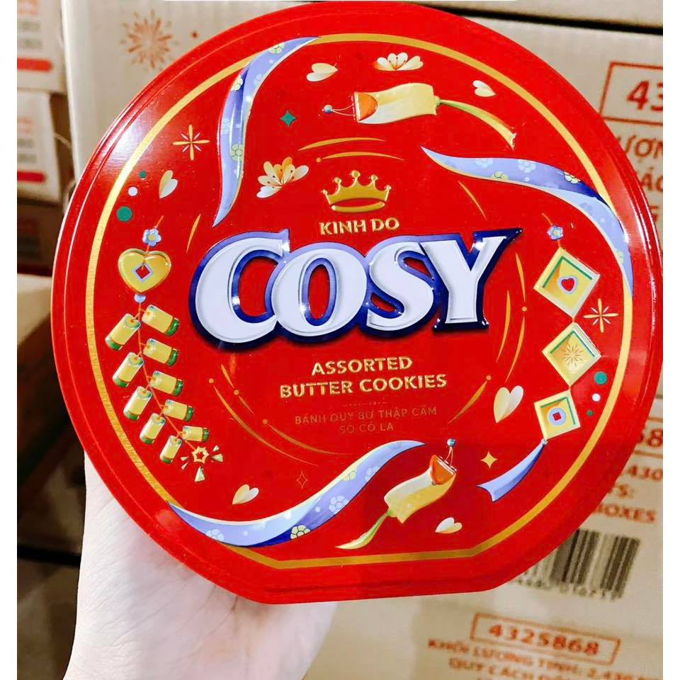 [Tết 2026] Hộp Thiếc Bánh Quy Cosy Thập Cẩm Sôcôla, Hộp 135g
