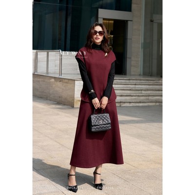 Set Gile Chân Váy Len Nữ MY WAY Thu Đông Cao Cấp 9MA05324 9MCX2134 na1/ đo