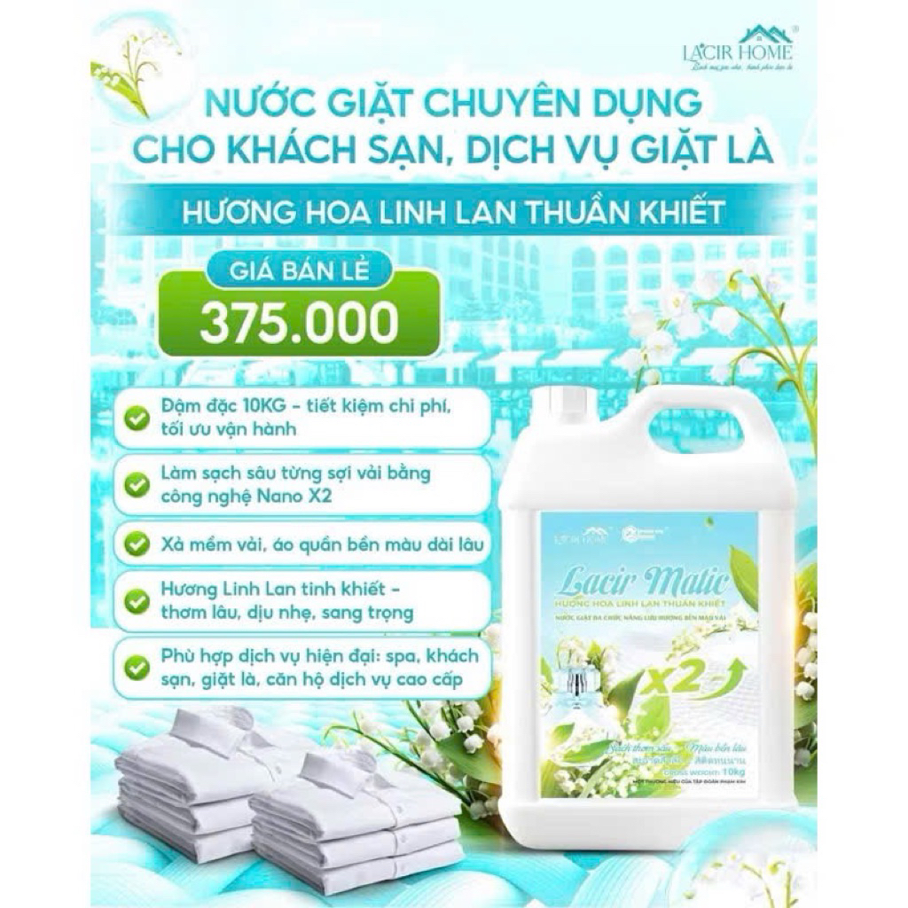 NƯỚC GIẶT LINH LAN 10L
