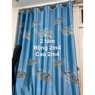 rèm VẢI rộng 2m35 cao 2m50 hàng đẹp cản nắng cao.