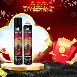  Gôm Xịt Giữ Nếp Tóc AKUMA HAIR SPRAY 390ml Hương Nước Hoa Chính Hãng Akuma 