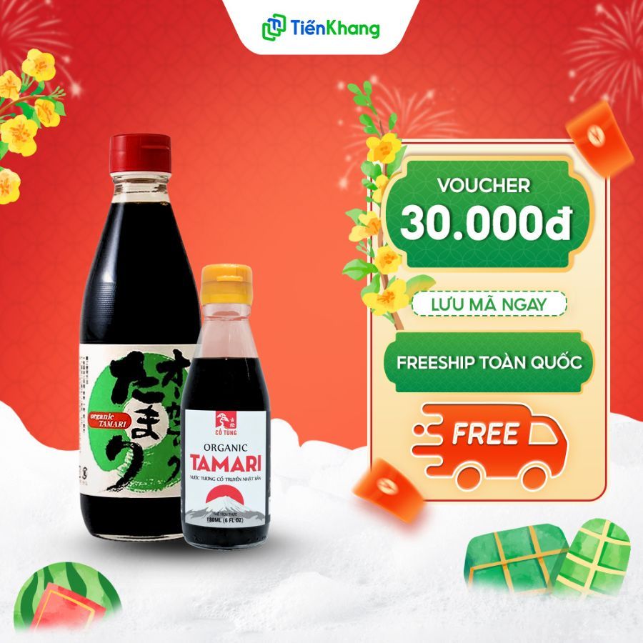 Nước Tương Tamari Hữu Cơ Lâu Năm - Nhập Khẩu Nhật Bản - Tương thực dưỡng cao cấp