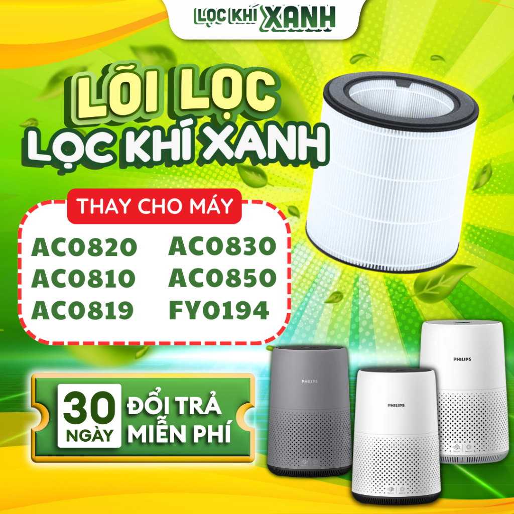 Màng lọc LocKhiXanh® tương thích cho Lõi lọc không khí AC0820 / AC0830 / AC0850 / AC0950 / AC0650 / 