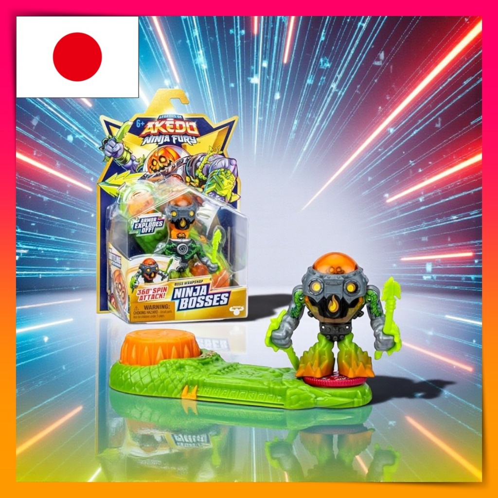 Akedo S7 W2 Ninja Boss Wrap Snap Battle Toy Legends of Akedo Ninja Fury Action Set
