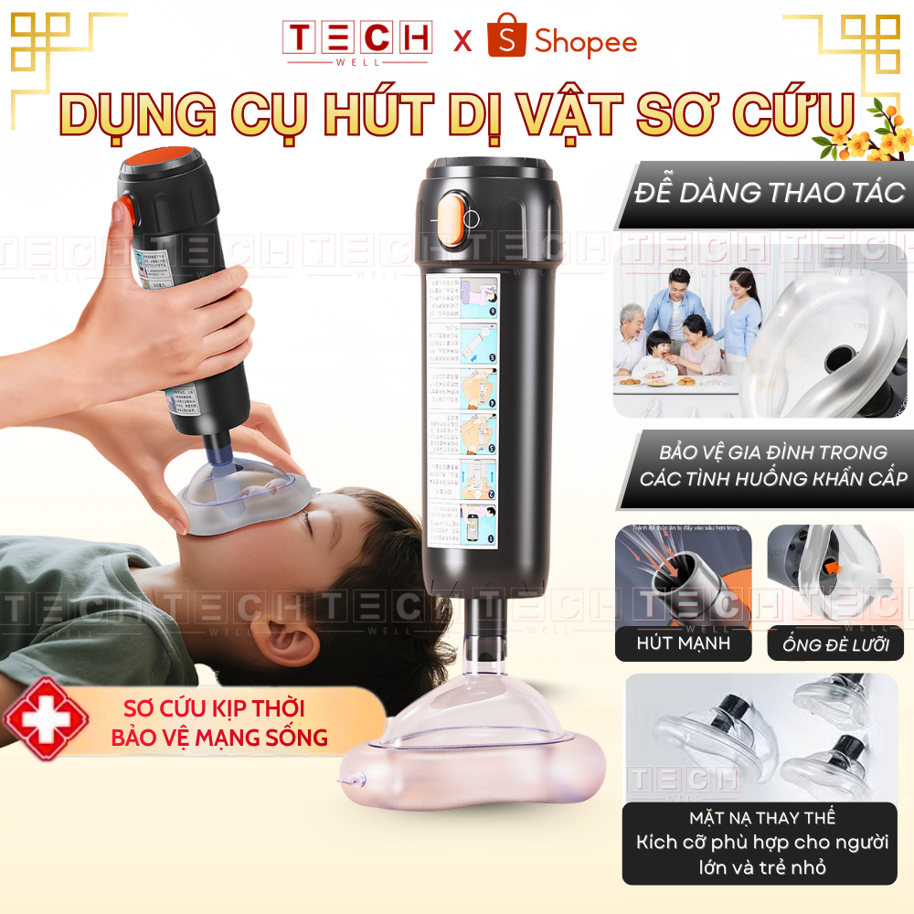 [THẺ TRÚNG THƯỞNG] Dụng Cụ hút dị vật mắc nghẹn & sơ cứu cho trẻ em và người lớn