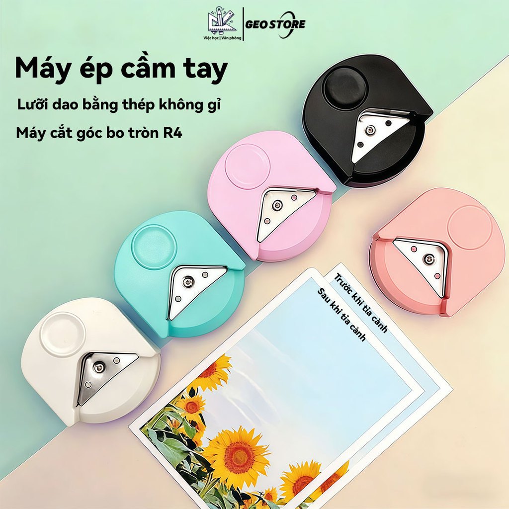 Dụng Cụ Bấm Góc Bo Tròn,Dụng cụ cắt bo tròn góc giấy,Cắt Góc Làm Thẻ/Ảnh R4mm,phù hợp cắt góc bo trò