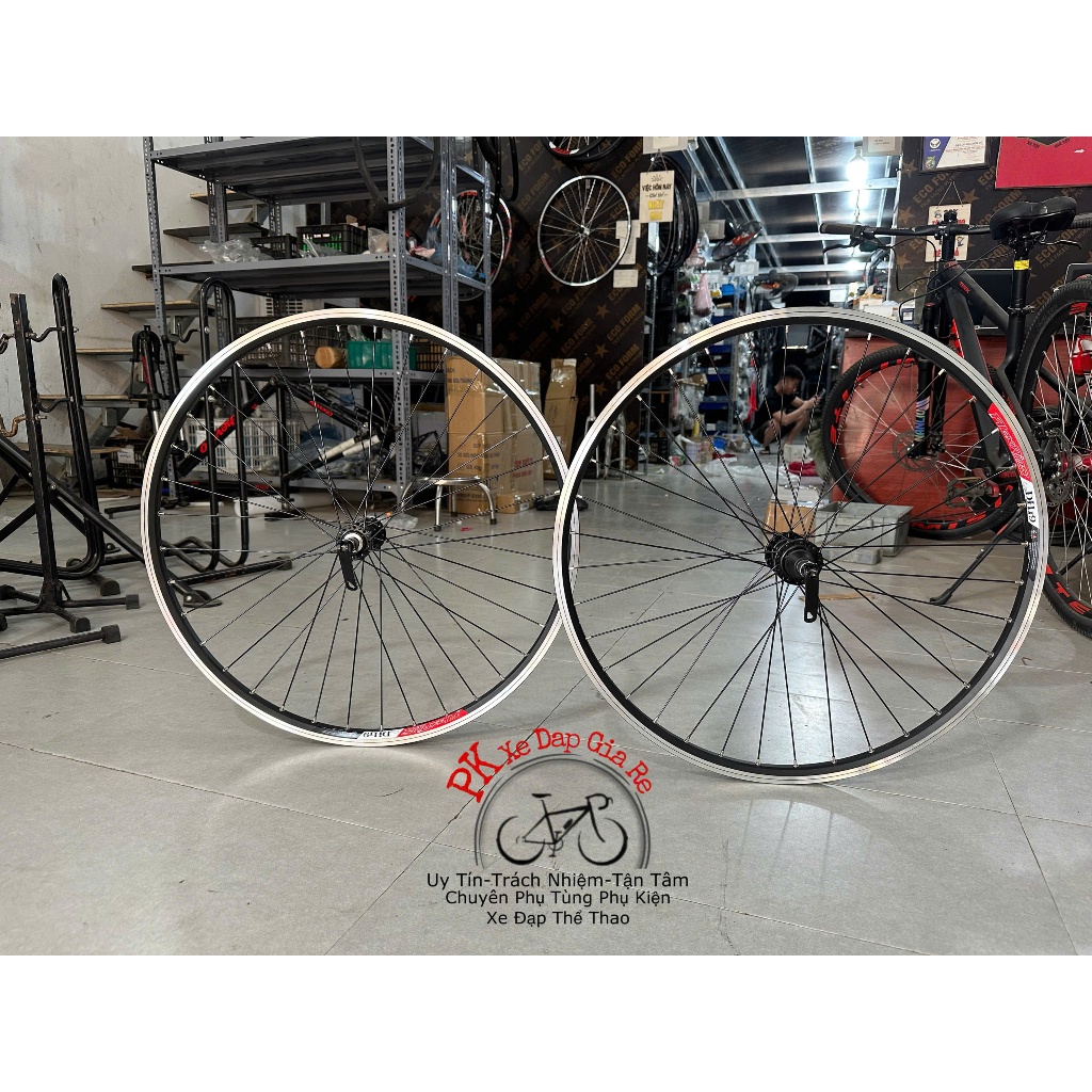 Bộ vành 26inch sử dụng phanh V, Vành xe đạp địa hình 26inch sử dụng phanh bóp vành, Bộ vành nhôm xe 
