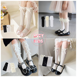  Tất Đùi Phối Ren Cho Bé Gái Vớ Công Chúa Cho Trẻ Em Mang Giày Phong Cách Lolita Siêu Xinh V29 
