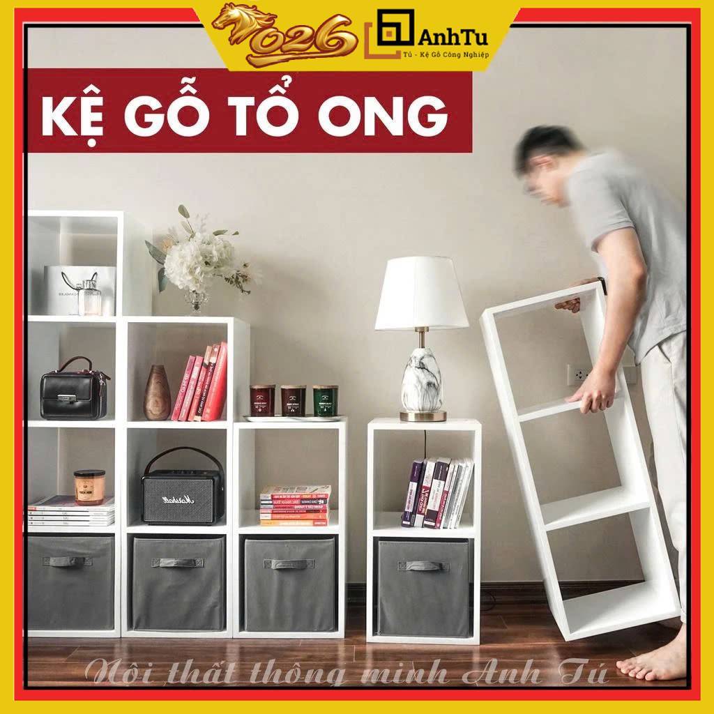 Kệ sách, kệ gỗ tổ ong đa năng, dùng để trang trí để đồ, dán tất cả các cạnh, chất lượng cao