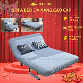  Ghế Sofa Giường Gấp Gọn Đa Năng Mở Ra Thành Giường,Sofa Ghế Gập Có Đệm Khóa Dễ Vệ Sinh,Chịu Tải Lớn,Nội Thất Hiện Đại. 