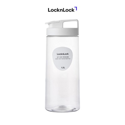 Bình nước nhựa Lock&Lock Easy Grip 1.2L, màu trắng - HAP813WHT