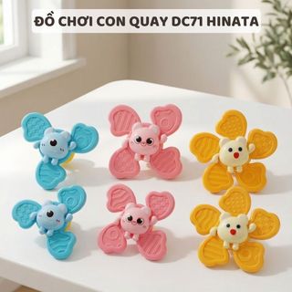 Con quay đồ chơi dính tường Hinata DC71 - Hình dạng con vật, màu sắc đa dạng, kích thích thị giác bé
