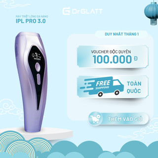  Máy Triệt Lông Lạnh Đa Năng Trẻ Hóa Da DR GLATT IPL Pro 3.0 – Dùng Tại Nhà Toàn Thân Cho Da Nhạy Cảm 