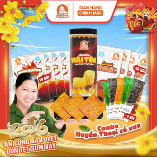  Combo Huyền Thoại Cổ Xưa: 30 gói Snack Bò Kobe+ 10 gói nem nướng+1 hũ bim mái tôn+5 thạch M38 