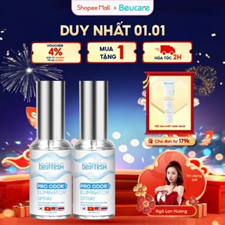  Combo 2 Xịt khử mùi toàn thân lăn khử mùi BEUFRESH ngăn tiết mồ hôi hạn chế mùi cơ thể 30ml 