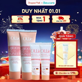  Combo 2 kem tẩy lông Ollie+ 2 kem dưỡng da dịu nhẹ làm chậm quá trình mọc lông Ollie 