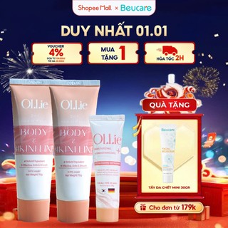  Combo 2 kem tẩy lông Ollie + 1 kem dưỡng da làm chậm quá trình mọc lông Ollie 