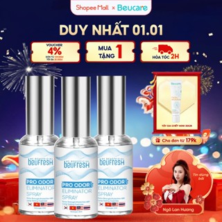  Combo 3 Xịt khử mùi toàn thân lăn khử mùi BEUFRESH ngăn tiết mồ hôi hạn chế mùi cơ thể 30ml 