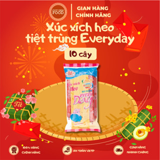  Xúc Xích Heo Tiệt Trùng Ăn Liền Everyday 25G x 10 Cây - Đồ Hộp Hạ Long 