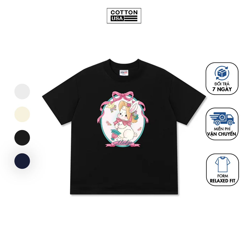 Áo Thun Relaxed Fit CottonUSA Girly Mood "Sweetie Ribbon" - TL1757TL