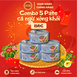  Combo 5 Hộp Pate Cá Ngừ Xông Khói Hảo Hạng HALONG CANFOCO loại 150g 