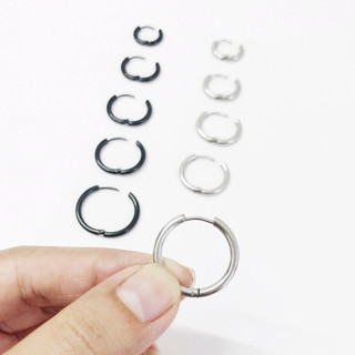 (1 Chiếc) Khuyên tai Tròn trơn basic dày 2mm - Kassy
