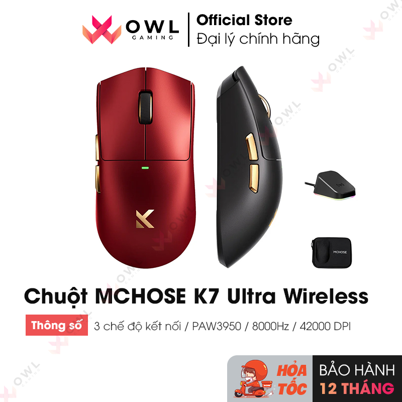 Chuột MCHOSE K7 Ultra Wireless (hàng chính hãng)
