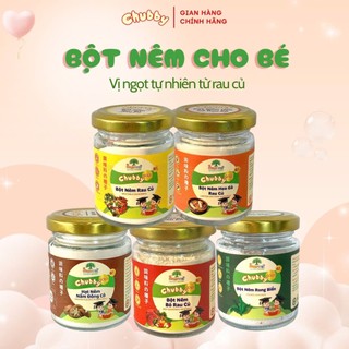  Bột nêm ăn dặm CHUBBY 5 vị 60g dinh dưỡng cho bé 