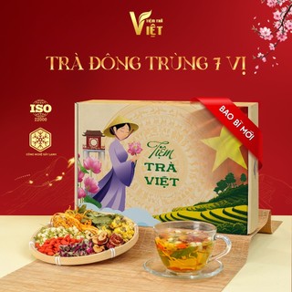  Trà Đông Trùng 7 Vị - Giải độc mát gan tốt cho sinh lý - Tiệm Trà Việt - 40 gói 